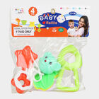 4-Piece Baby Rattle And Teether Toy Set For Newborns, , small