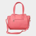 Women's Peach Polyurethane Tote Bag, , small image number null