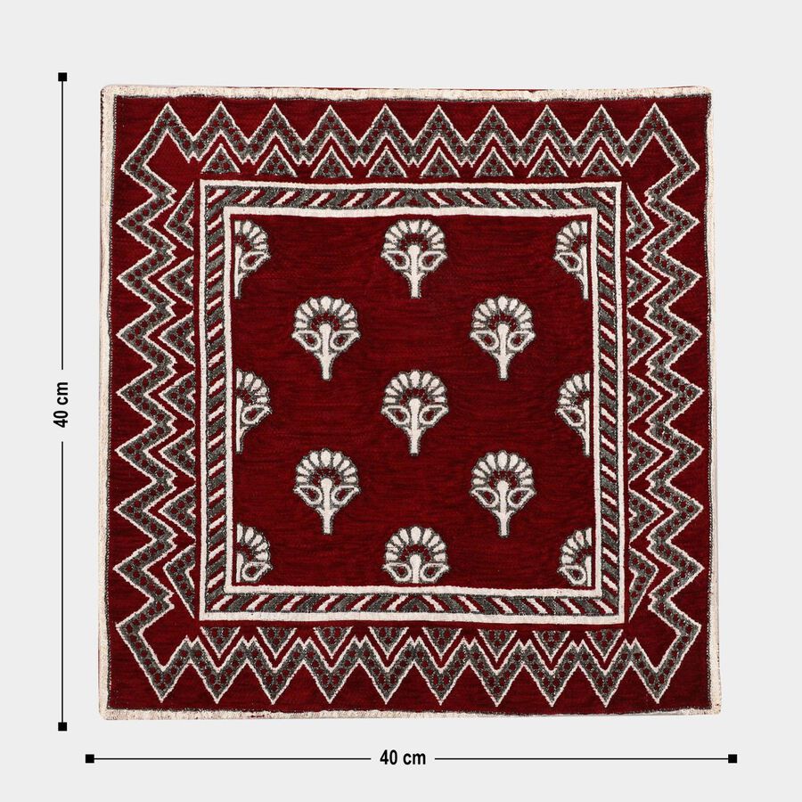 Maroon Microfiber Cushion Cover, , large image number null