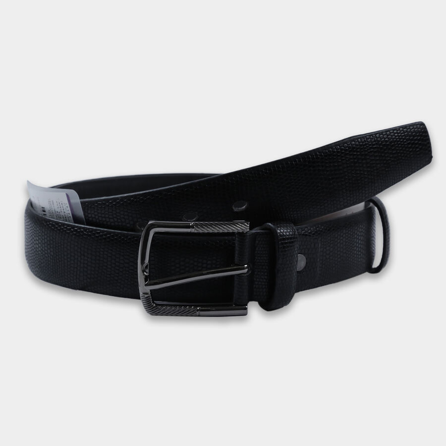 Men Formal Black Belt (40 in.), , large image number null