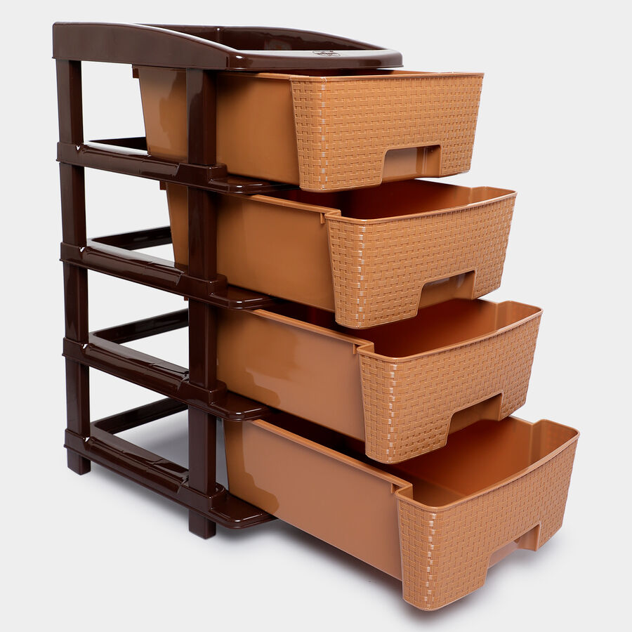 4-Tier Plastic Multi-Drawer Organizer, , large image number null