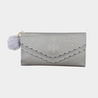 Women's Polyurethane Envelope/Zipper Hand Pouch, , small image number null