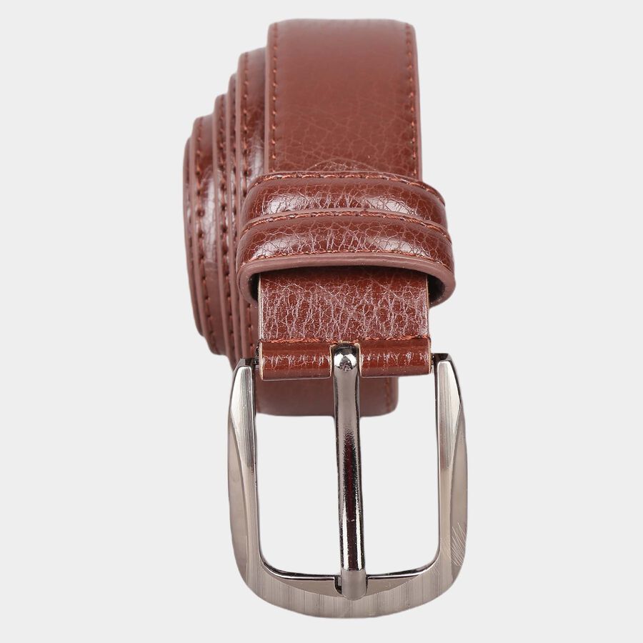 Men's Brown Polyurethane Formal Belt, , large image number null