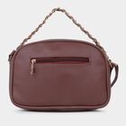 Women's Brown Polyurethane Handbag, , small image number null