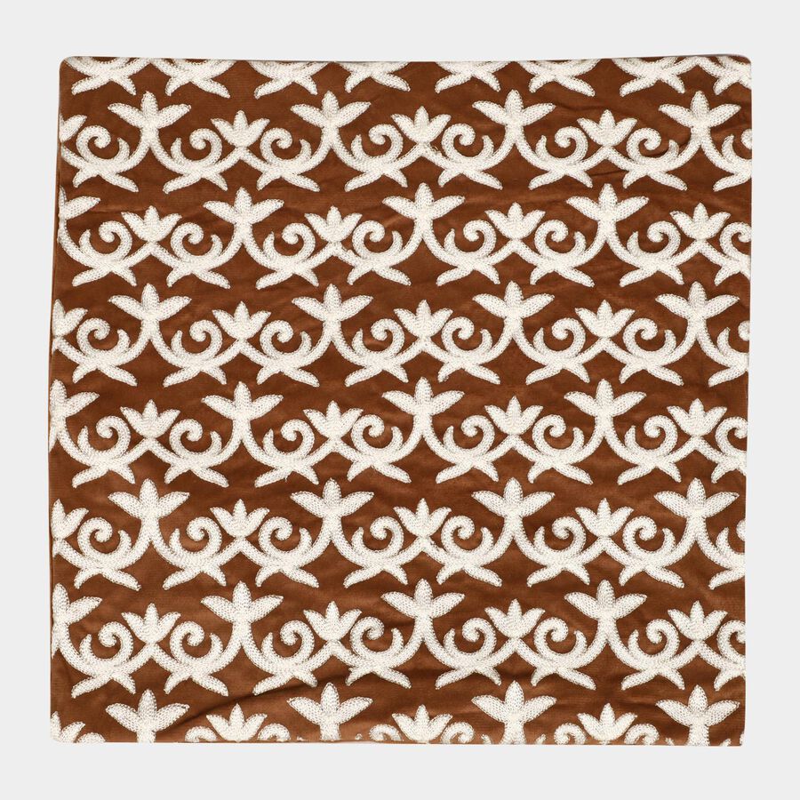 Brown Polyester Cushion Cover, , large image number null