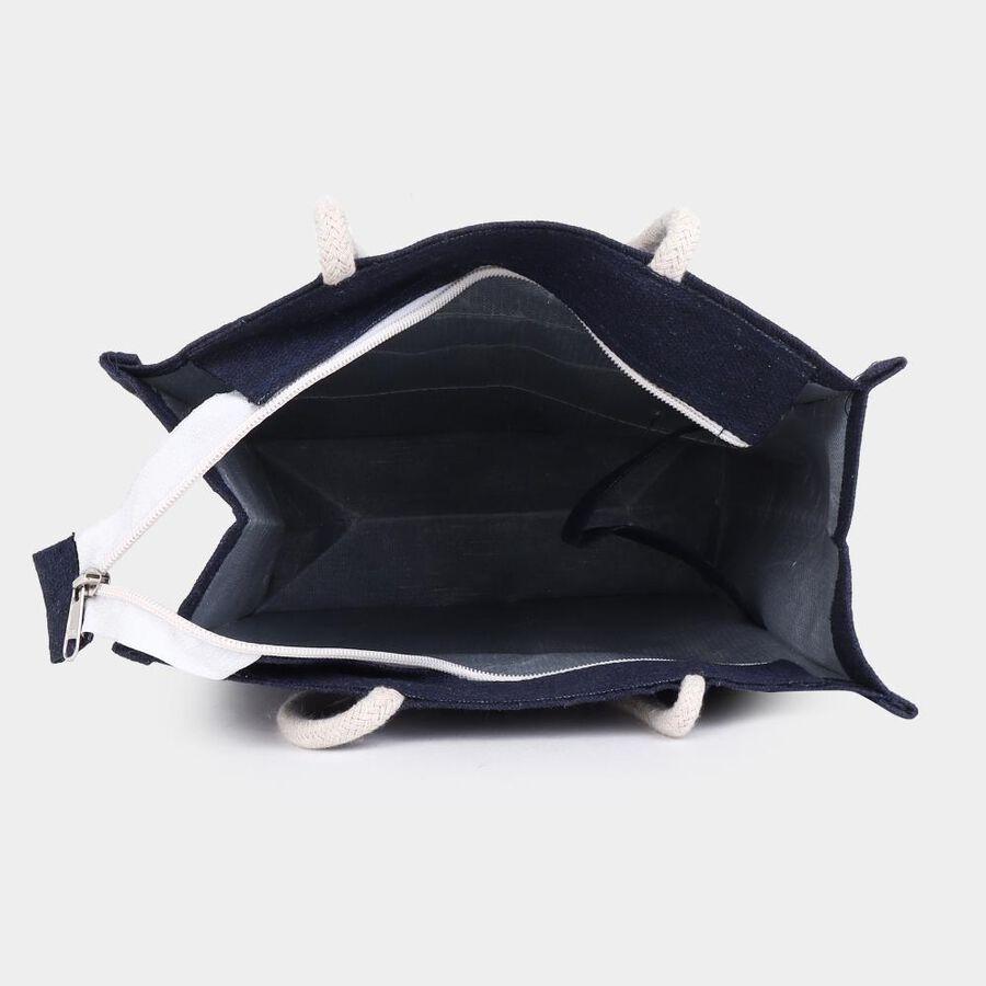 Black Canvas Lunch Bag, , large image number null