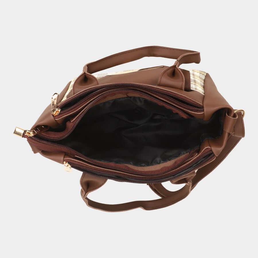 Women's Tan Polyurethane Sling Bag, , large image number null
