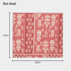 120 GSM Red Polyester Double Bedsheet, , small image number null