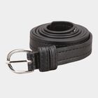 Women's Black Polyurethane Belt, , small image number null