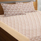 120 GSM Brown Polycotton Double Bedsheet, , small image number null
