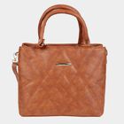 Tan Polyurethane Baguette Bag, , small image number null