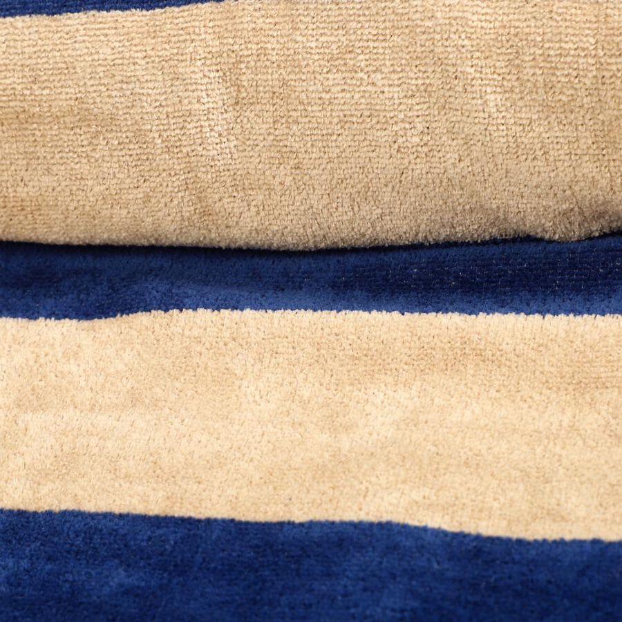 370 GSM Blue Cotton Bath Towel, , large