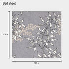 120 GSM Blue Microfiber Double Bedsheet, , small image number null