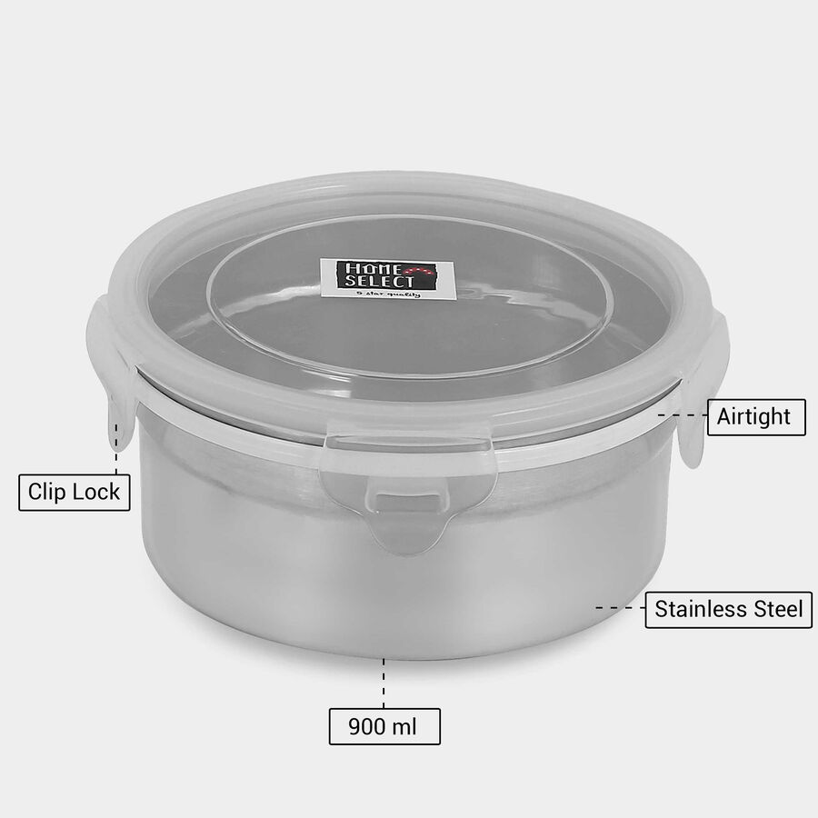 Stainless Steel Lock Container (900ml), , large image number null