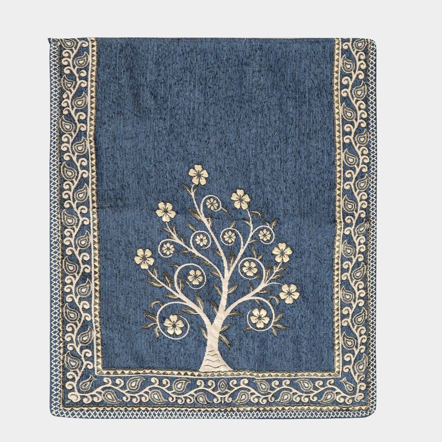 Blue Cotton Blend Sofa Cover, , large image number null