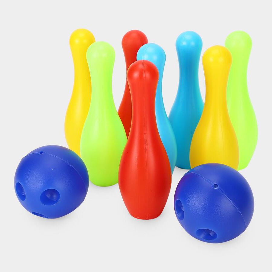 Kids Bowling Alley Toy Game Set, , large