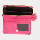 Women's Red Polyurethane Hand Pouch, , small image number null
