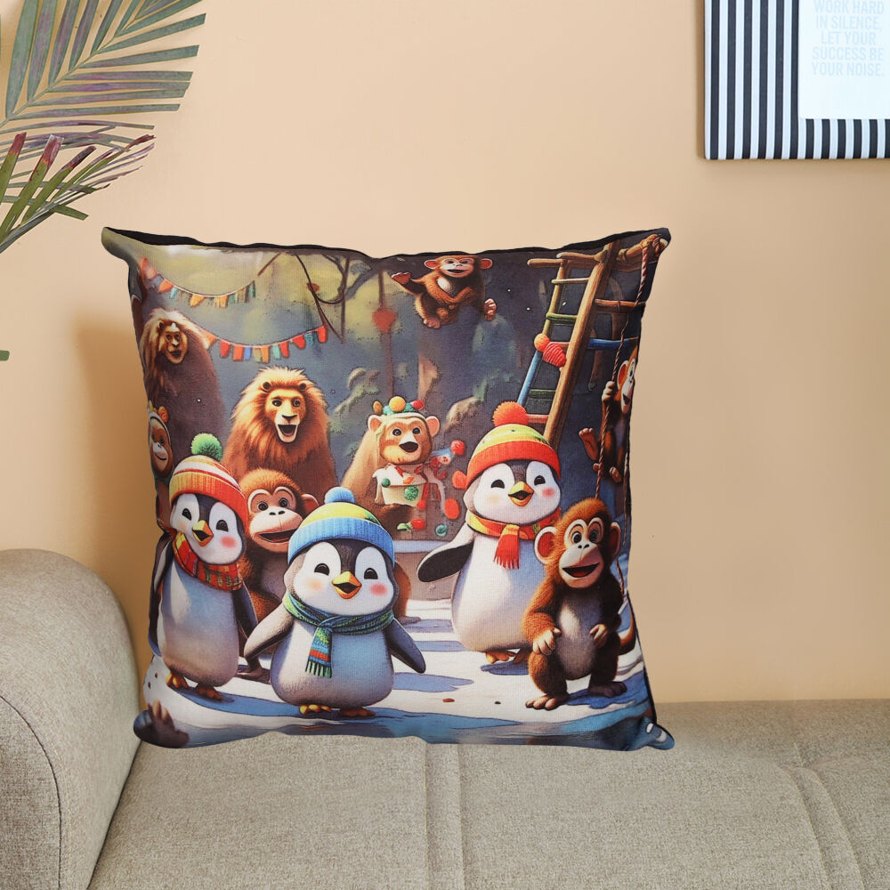 Home Beautiful                         Multicolour Polyester Cushion