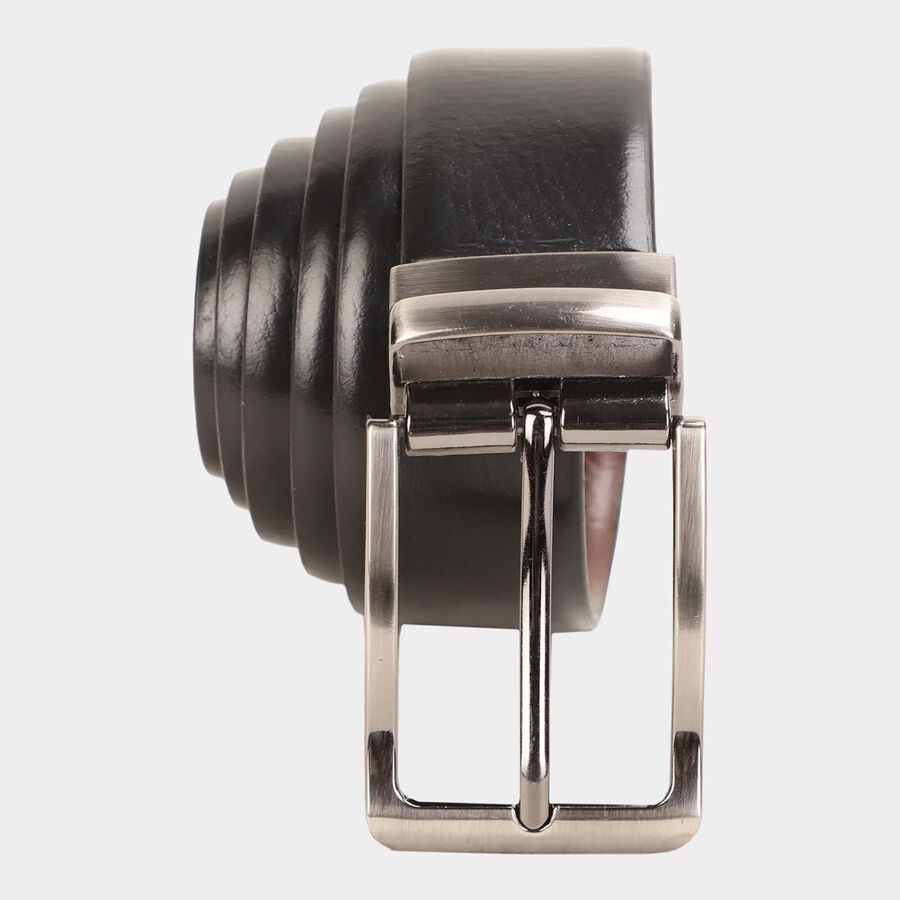 Men's Black Leather Formal Belt, , large image number null