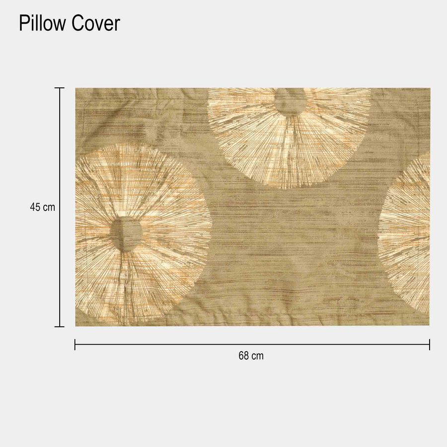 Dark Green Cotton Double Bedsheet With Pillow Cover, , large image number null