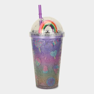 600ml Purple Plastic Sipper