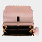 Women's Light Pink Polyurethane Clutch Bag, , small image number null