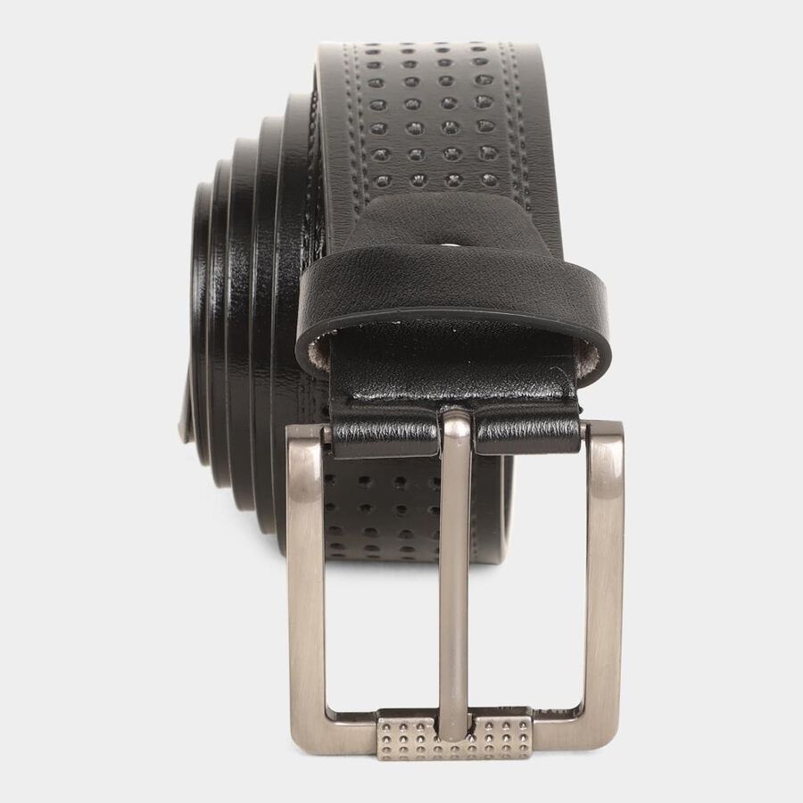 Men's Black Polyurethane Casual Belt, , large image number null