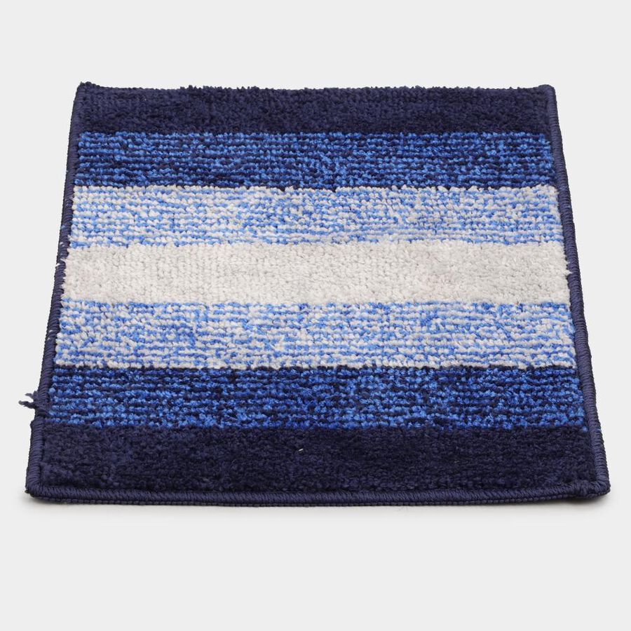 Anti-Skid Blue Polyester Door Mat, , large