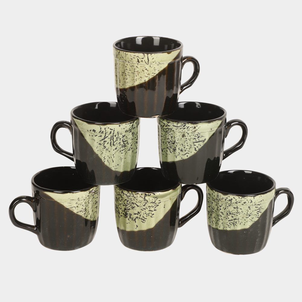 Home Finery                         120 ml Stoneware Cup, Set of 6