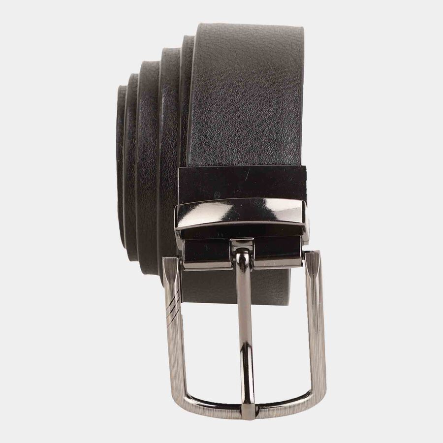 Men's Black Polyurethane Formal Belt, , large image number null