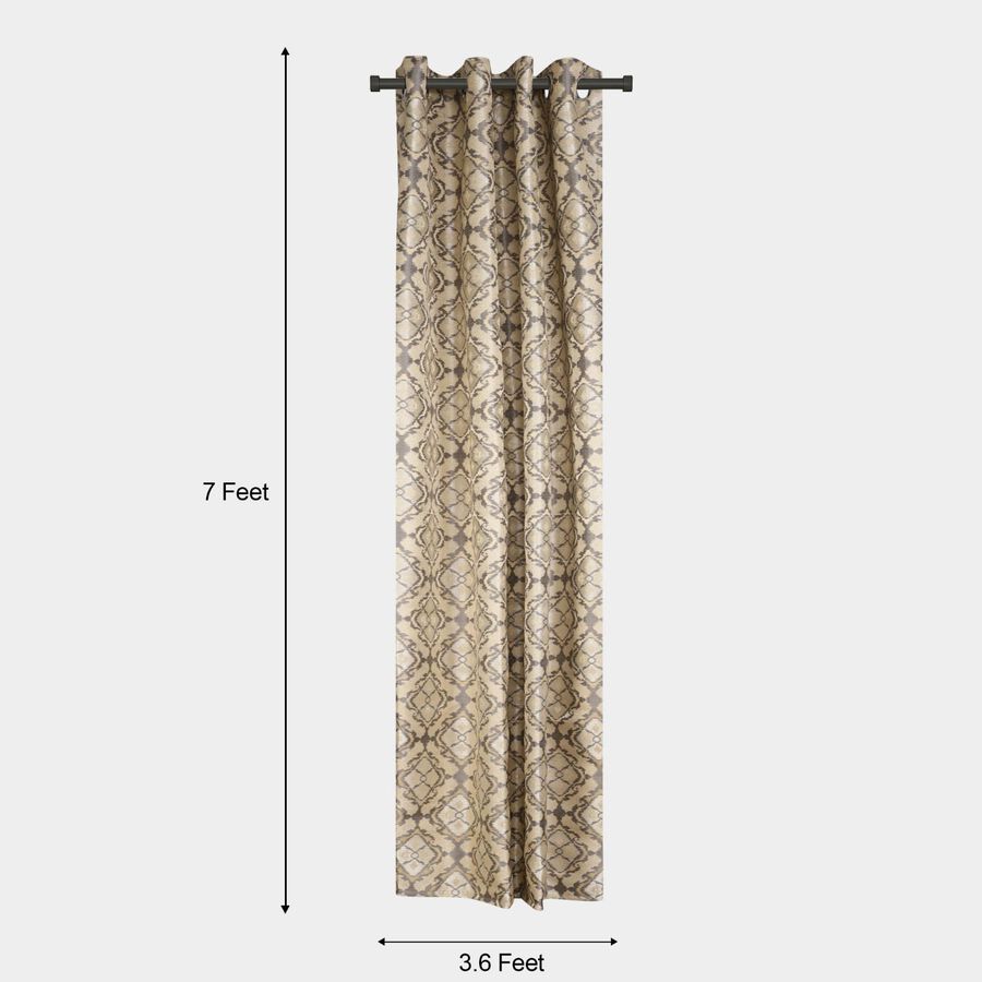 7ft. Brown Microfiber Door Curtain, , large image number null