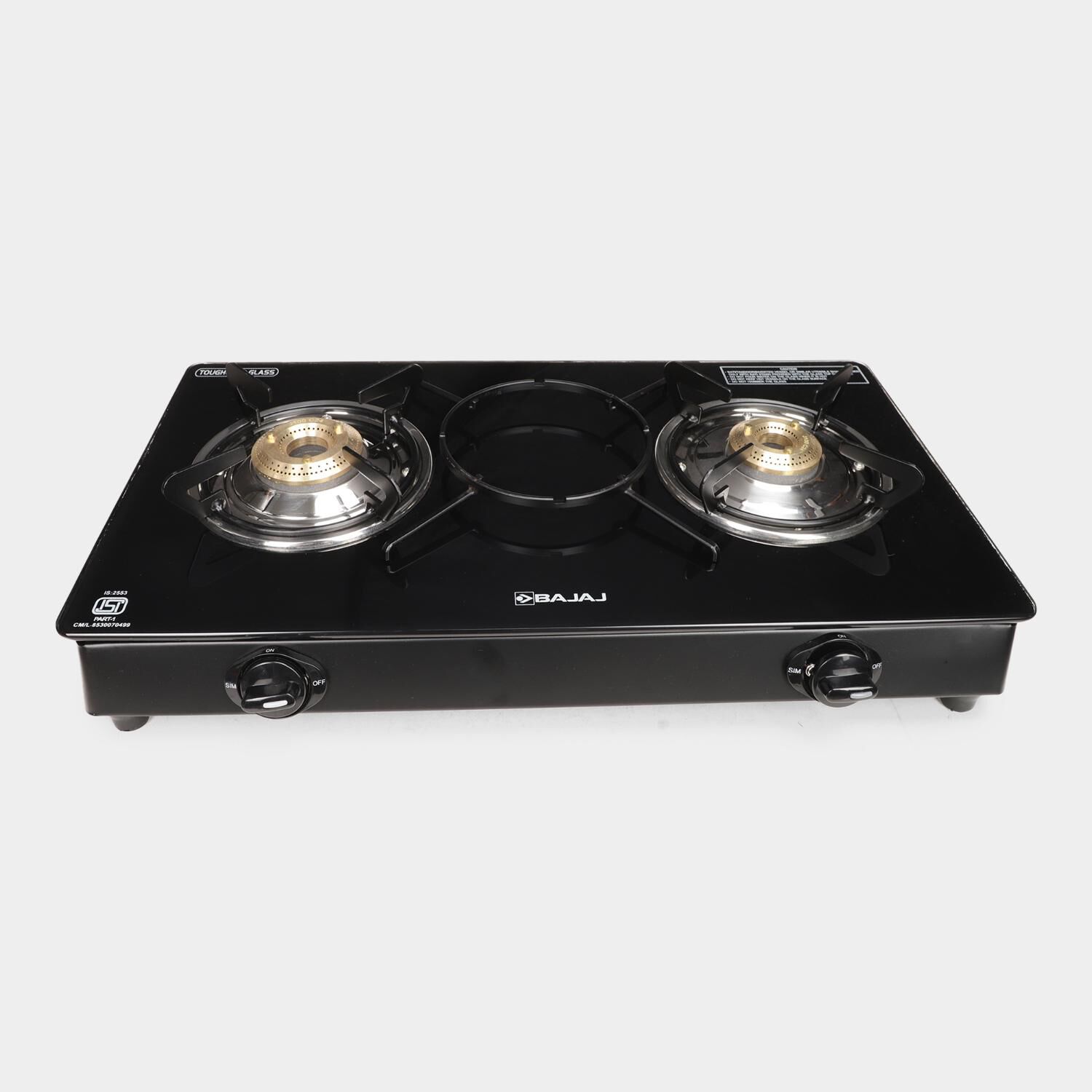Bajaj 2 Burner Glass Top Gas Stove Vishal Mega Mart India