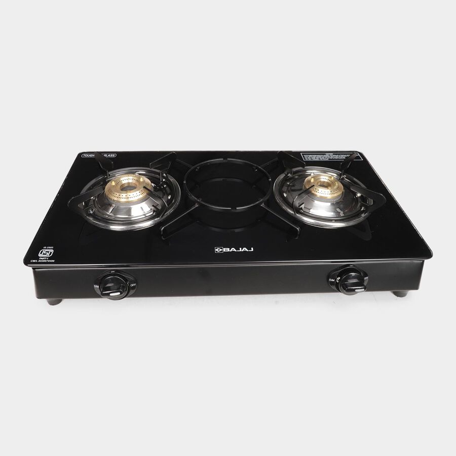 2 Burner Glass Top Gas Stove, , large image number null