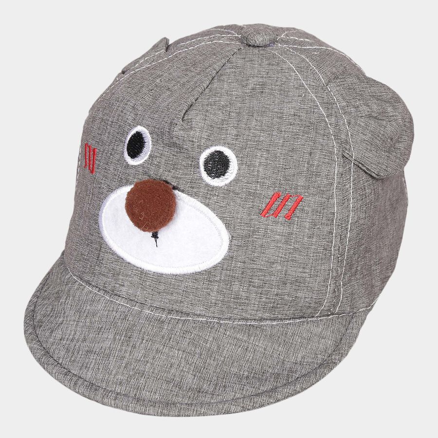 Kids' Grey Nylon Cap, , large image number null