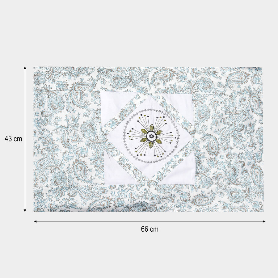 Printed Cotton Pillow Cover, Set of 2, , large image number null