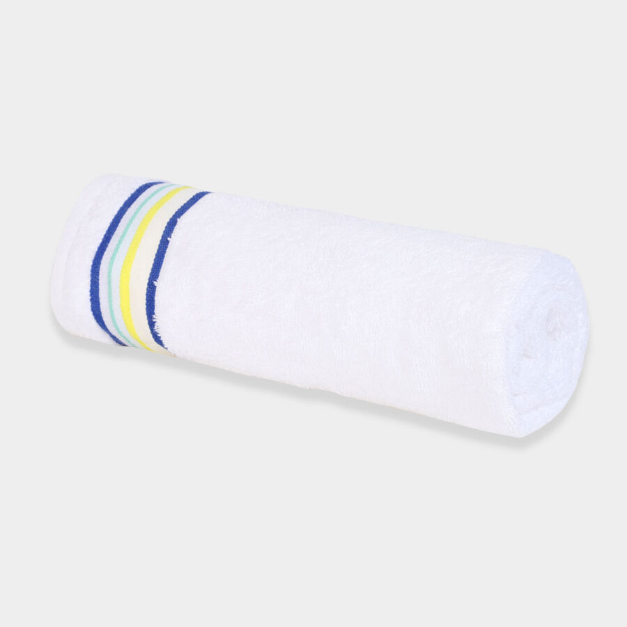 370 GSM White Cotton Bath Towel, , large image number null