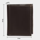 Men's Brown Polyurethane Wallet, , small