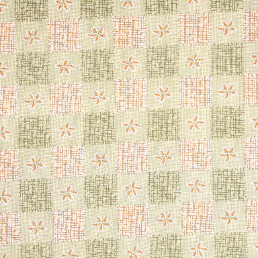 Pastel Green Cotton Floral Printed Single Bedsheet, , large