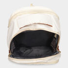Beige Printed Backpack, , small image number null