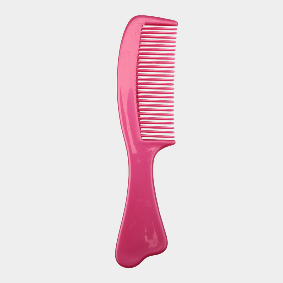 Plastic Hair Comb, Set of 6 - Colour/Design May Vary, , large image number null