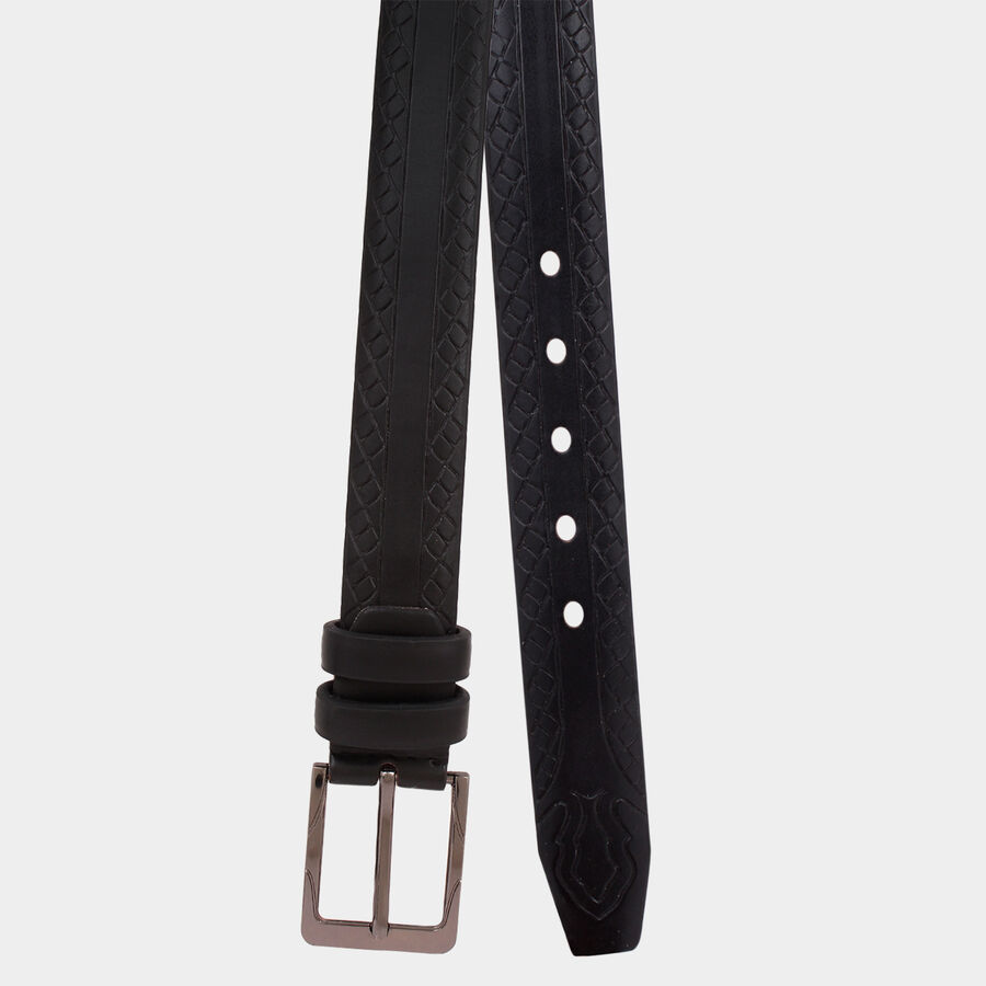Men Formal Black Belt (32 in.), , large image number null