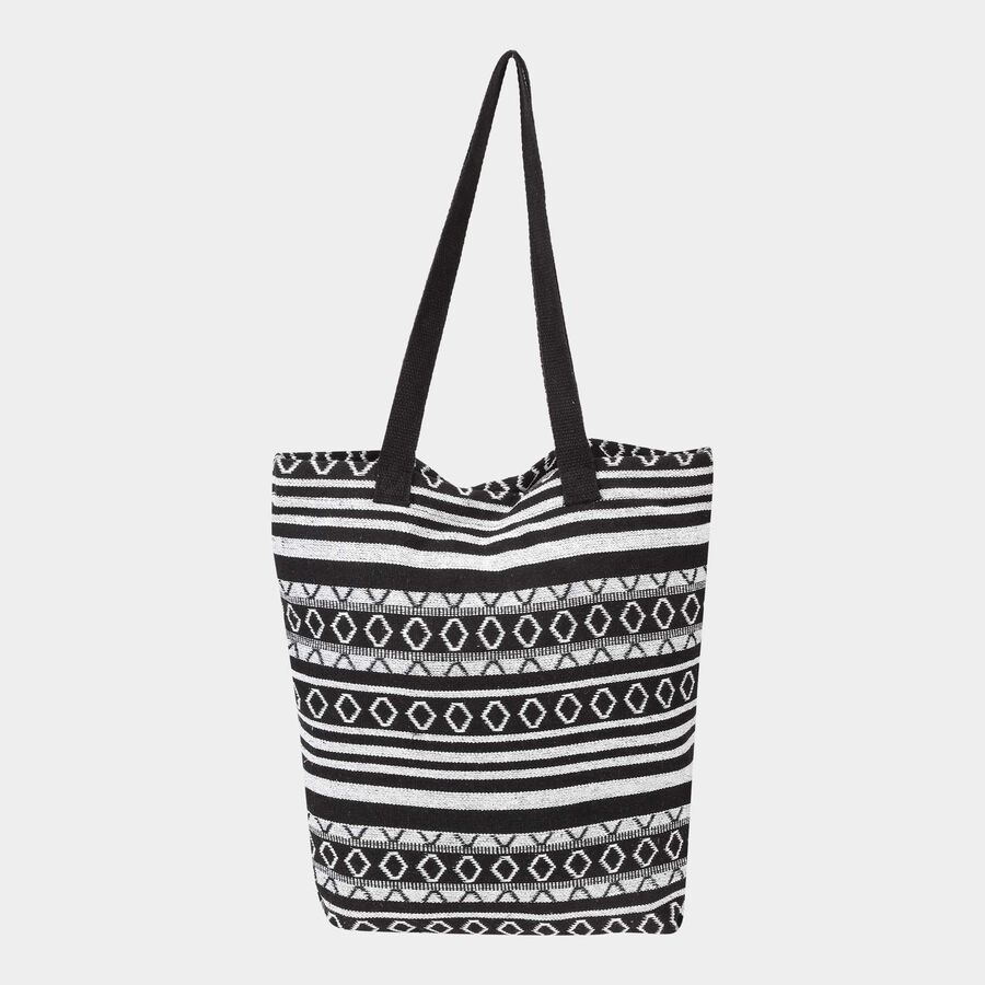 Women's Printed Canvas Shopping Bag, Medium, , large image number null
