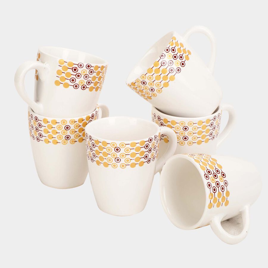 120 ml Stoneware Mug, Set of 6, , large image number null