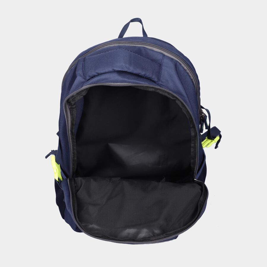 Dark Blue Polyester Backpack with Laptop Compartment, 30 L (Approx), , large image number null