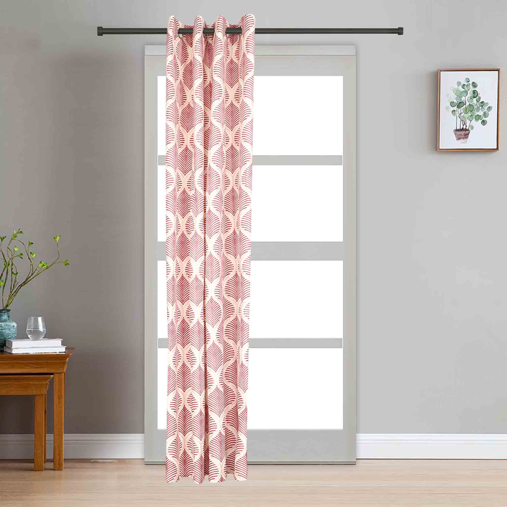 Home Beautiful                         7ft. Maroon Microfiber Door Curtain