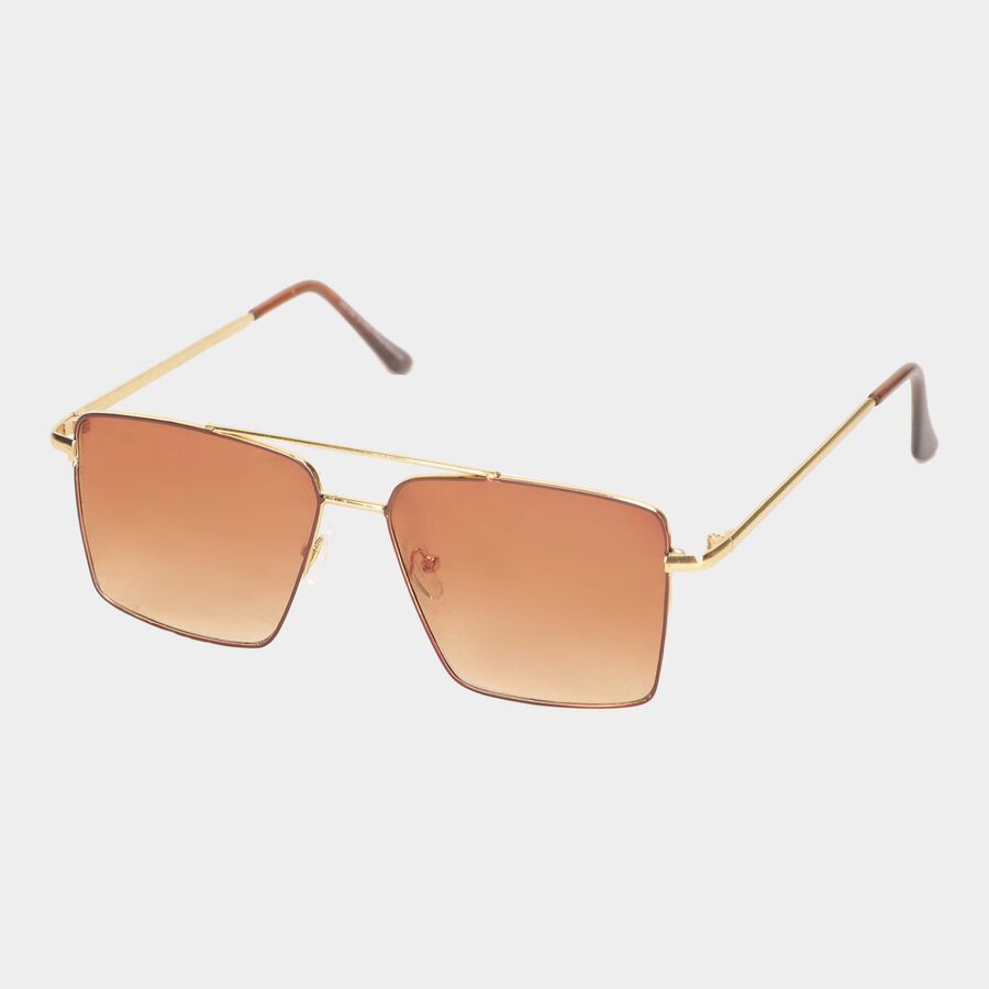 Men's Square Sunglasses, Metal, , large image number null