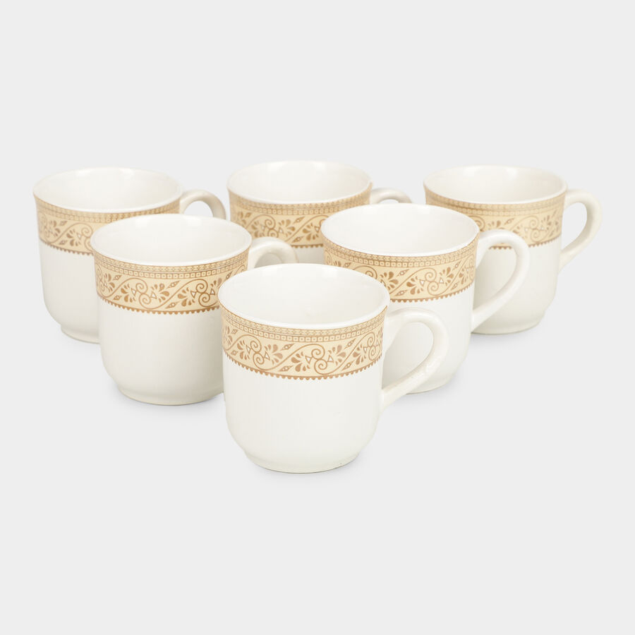 120 ml Bone China Cup, Set of 6, , large image number null