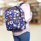 Kid's Blue Polyester Backpack, , small image number null