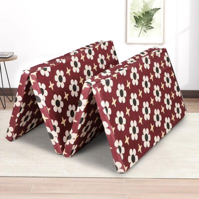 Maroon Polyester Mattress