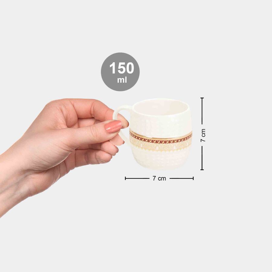 150 ml Bone China Cup, Set of 6, , large image number null